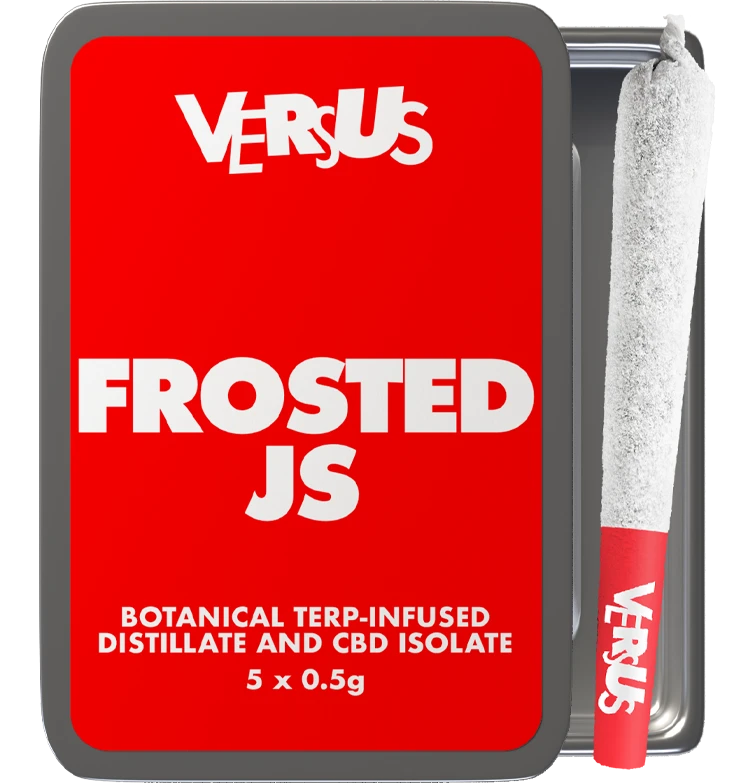 Frosted Js infused pre-roll by Versus