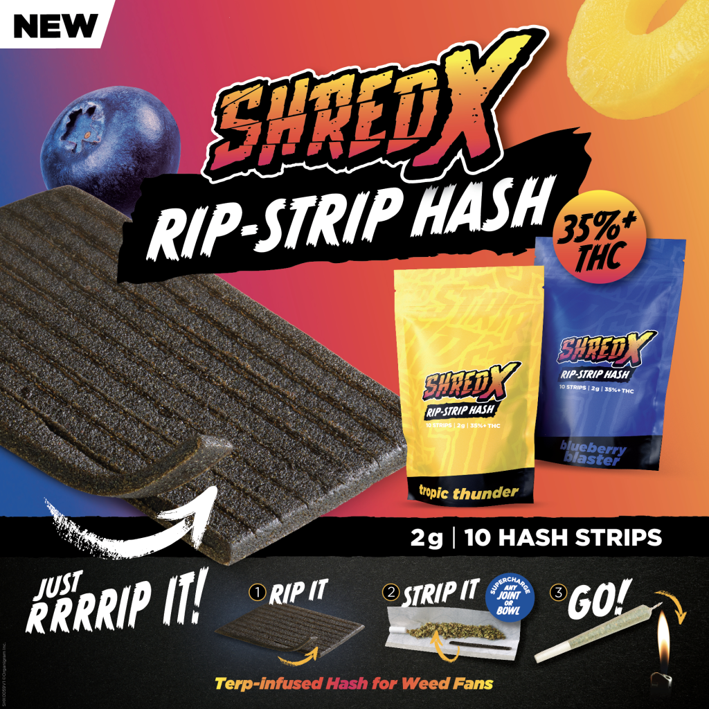 SHRED X vape cartridges and infused pre-rolls